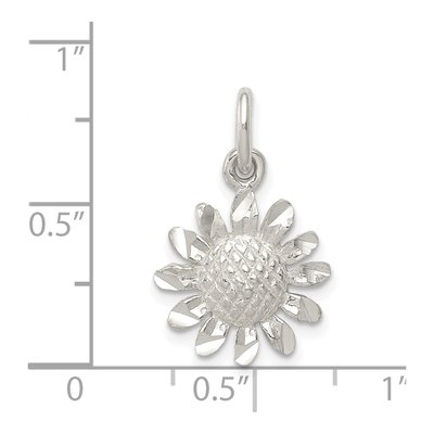Sterling Silver Floral Pendant – view 4