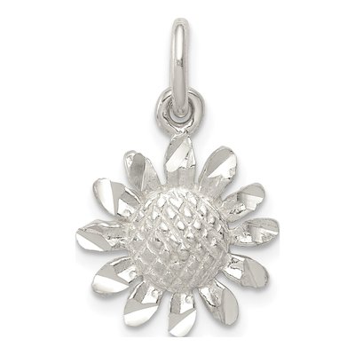 Sterling Silver Floral Pendant