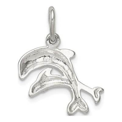 Sterling Silver Dolphins Pendant – view 5