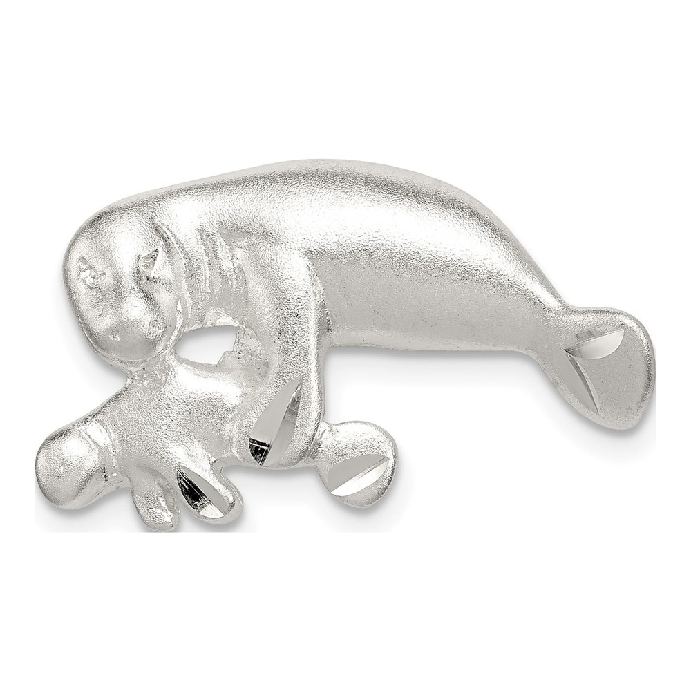Sterling Silver Manatee Baby Pendant