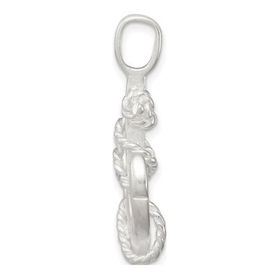 Sterling Silver Anchor Pendant – view 3