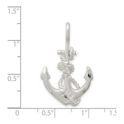 Sterling Silver Anchor Pendant – view 5