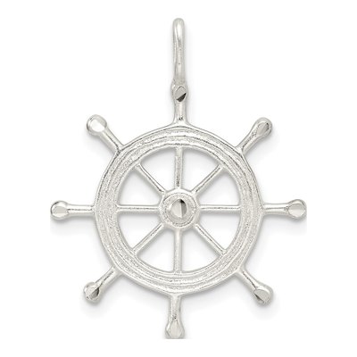 Sterling Silver Boat Wheel Pendant – view 4