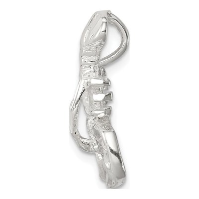 Sterling Silver Lobster Chain Slide Charm – view 3