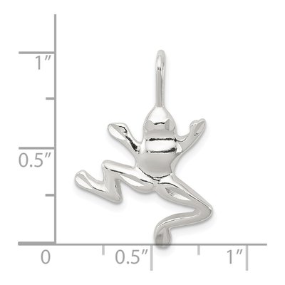 Sterling Silver Frog Pendant – view 4