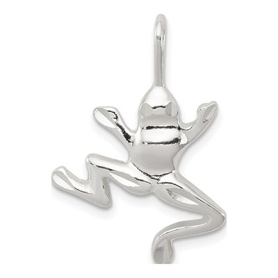 Sterling Silver Frog Pendant