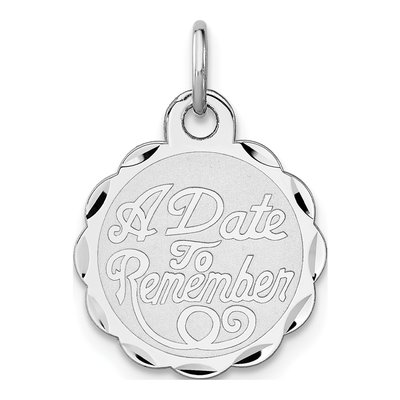 Sterling Silver Disc Charm