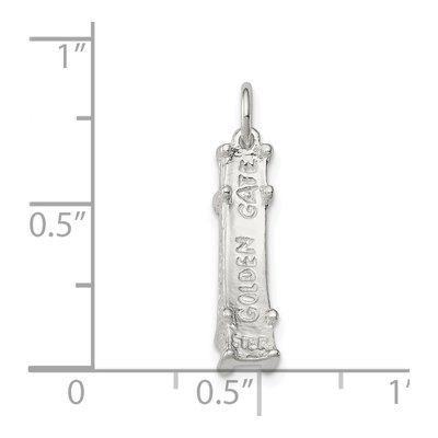 Sterling Silver Golden Gate Bridge Pendant – view 5