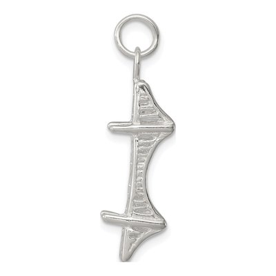Sterling Silver Mackinac Bridge 3D Charm – view 3