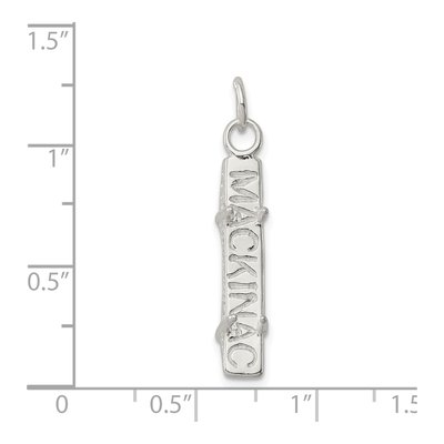 Sterling Silver Mackinac Bridge 3D Charm – view 5
