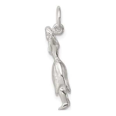Sterling Silver Hula Dancer Pendant – view 3