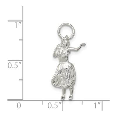 Sterling Silver Hula Dancer Pendant – view 4