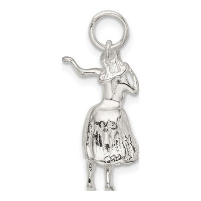Sterling Silver Hula Dancer Pendant – view 5