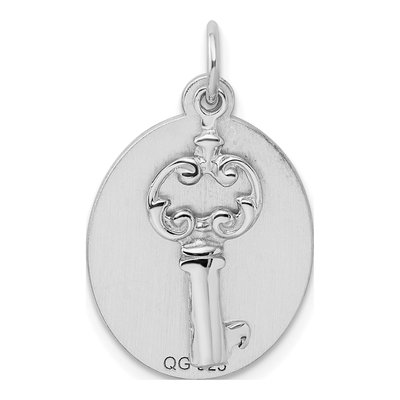 Sterling Silver Key Charm – view 4