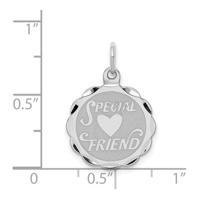 Sterling Silver 'special Friend' Disc Charm – view 4