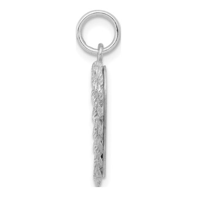 Sterling Silver Baptism Disc Pendant – view 3