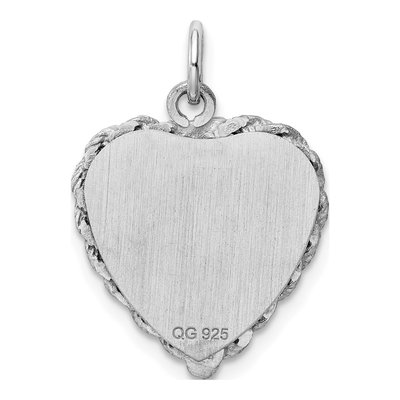 Sterling Silver Baptism Disc Pendant – view 5
