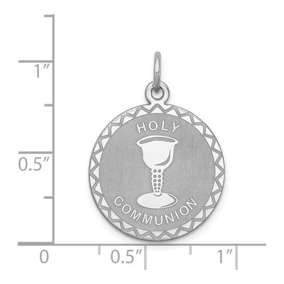 Sterling Silver Holy Communion Disc Charm – view 4