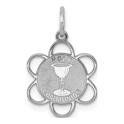 Sterling Silver Holy Communion Disc Charm