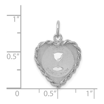 Sterling Silver Holy Communion Disc Charm – view 4
