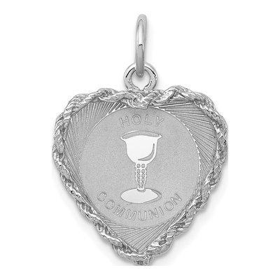 Sterling Silver Holy Communion Disc Charm