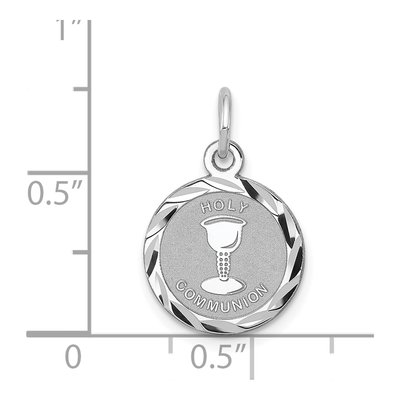 Sterling Silver Holy Communion Disc Charm – view 4