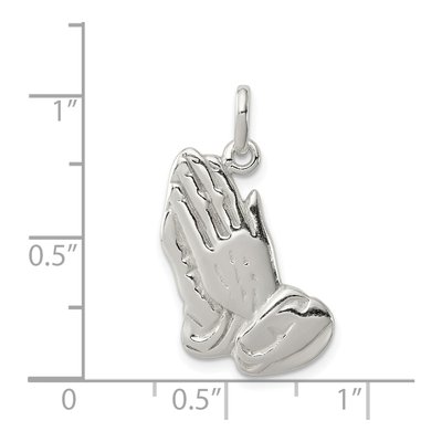 Sterling Silver Praying Hands Pendant – view 4