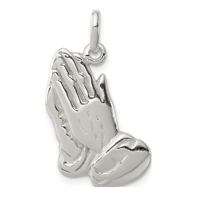 Sterling Silver Praying Hands Pendant