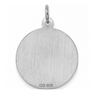 Sterling Silver Cross Disc Pendant – view 5