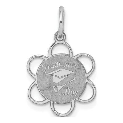 Sterling Silver Graduation Day Disc Charm