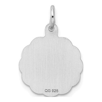Sterling Silver Graduation Disc Pendant – view 4