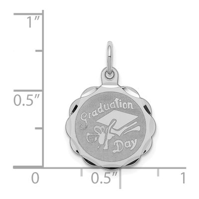 Sterling Silver Graduation Disc Pendant – view 5