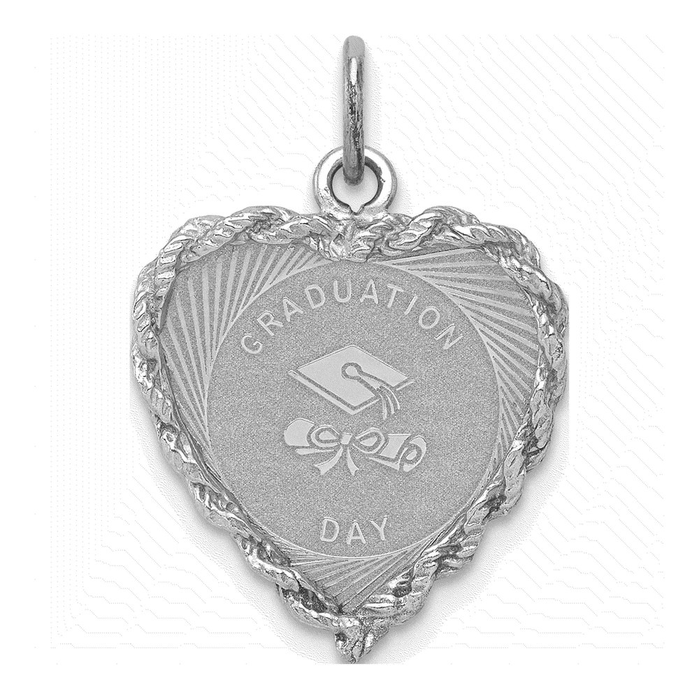 Sterling Silver Graduation Cap Diploma Charm