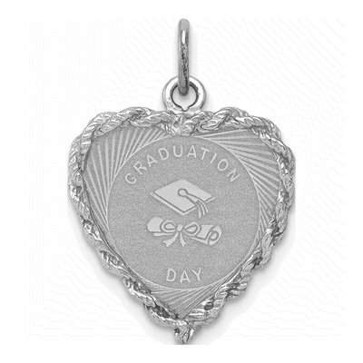 Sterling Silver Graduation Cap Diploma Charm