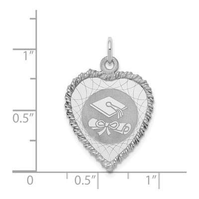Sterling Silver Graduation Cap Diploma Charm – view 5