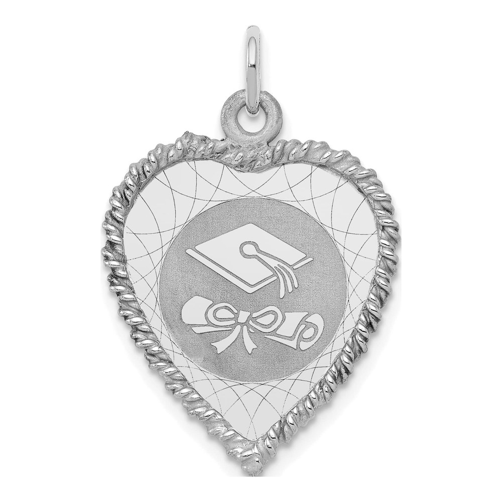 Sterling Silver Graduation Cap Diploma Charm