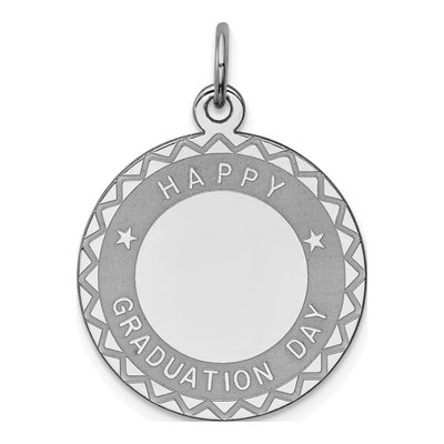 Sterling Silver Graduation Disc Pendant