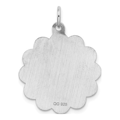 Sterling Silver Freshwater Cultured Pearl Graduation Disc Pendant – view 4