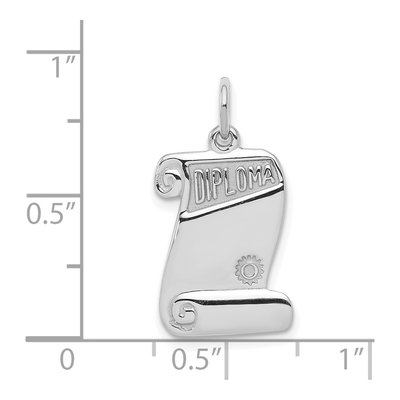 Sterling Silver Diploma Charm – view 5