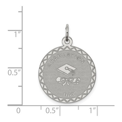 Sterling Silver Graduation Day Disc Charm – view 5