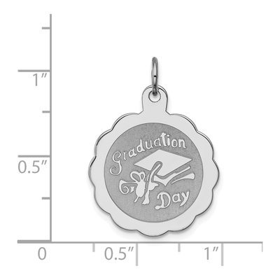 Sterling Silver Graduation Day Disc Charm – view 6