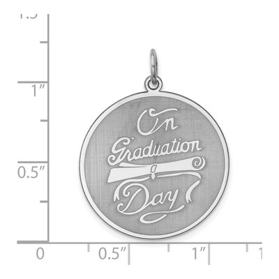 Sterling Silver Graduation Disc Pendant – view 5