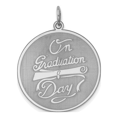 Sterling Silver Graduation Disc Pendant