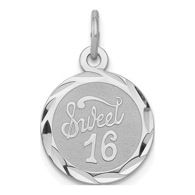Sterling Silver Sweet Disc Pendant