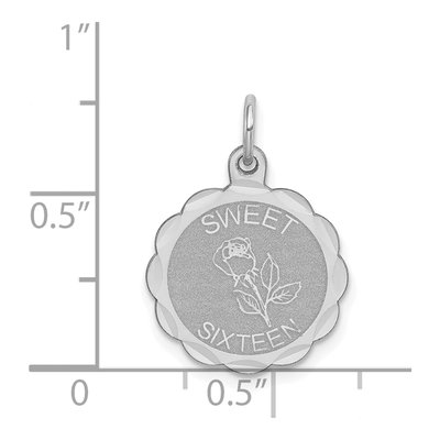 Sterling Silver Sweet Disc Pendant – view 5