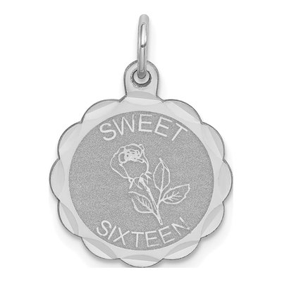 Sterling Silver Sweet Disc Pendant