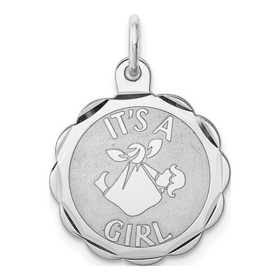 Sterling Silver It's Girl Charm
