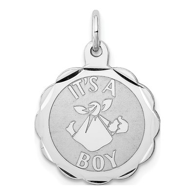 Sterling Silver 'it's Boy' Charm