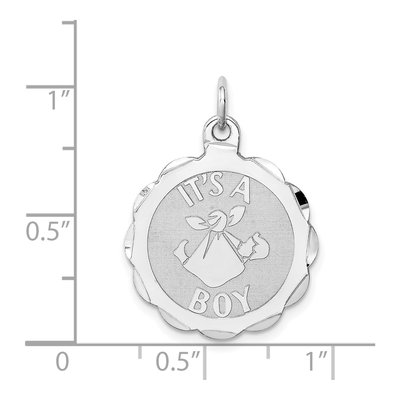 Sterling Silver 'it's Boy' Charm – view 5