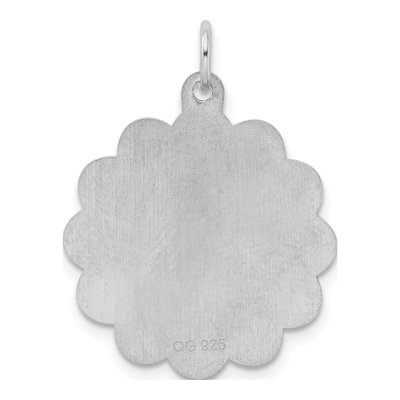 Sterling Silver Stork Disc Pendant – view 4